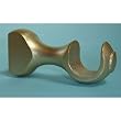 Center Round Support Bracket in a Gold Finish for a 1-3/8 Dowel Rod - 1/pack [CAPITOL CITY LUMBER]
