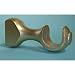 Center Round Support Bracket in a Gold Finish for a 1-3/8 Dowel Rod - 1/pack [CAPITOL CITY LUMBER]