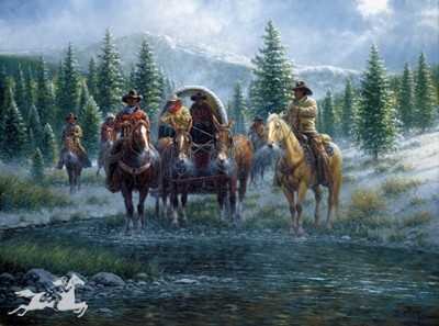 Leavin' Line Camp Art Print Poster By Jack Terry, 22.5 