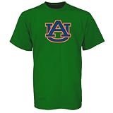 Auburn Tigers Green St. Patrick's Day Team Logo T-shirt