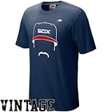 Nike Ozzie Guillen Chicago White Sox Hair-itage T-shirt - Navy Blue (XX-Large)