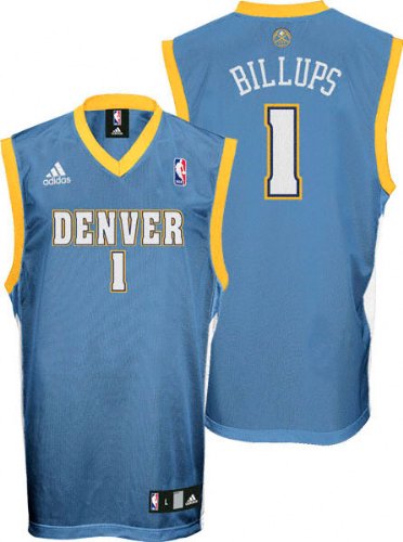 Chauncey Billups Light Blue Adidas NBA Replica #1 Denver Nuggets Kid's 4-7 Jersey