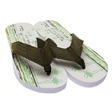 Mens Stripe Pattern Summer/Beach Wear Flip Flops
