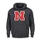 NCAA Men's Hooded Fleece Pullover Sweatshirt, Charcoal