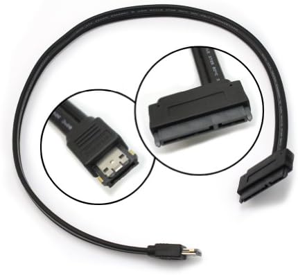 Dual Power eSATA USB 2.0 12V 5V Combo to 2.5"/3.5" 22Pin SATA Hard Disk Cable
