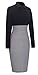 Homeyee® Women's Voguish Houndstooth Long Sleeve Career Pencil Dress B31
