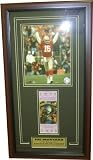 Joe Montana Framed San Francisco 49ers 8x10 Photo with Super Bowl Replica Ticket