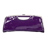 Xhilaration Port Hole Frame Clutch - Purple