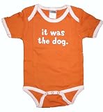 Urban Smalls Onesie It Was The Dog Pumpkin with White Trim