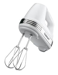Cuisinart HM-70 Power Advantage 7-Speed Hand Mixer, Stainless and White