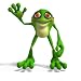Cartoon Frog with Funny Face.contains Clipping Path - 24