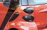 GT Styling GT4810 Smoke 4-Piece Taillight Covers 08-09 Smart Car Fortwo, all models