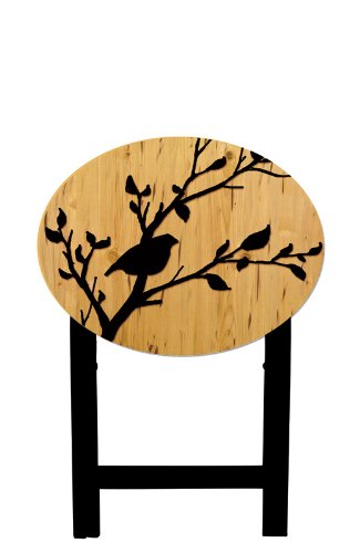 Shaped TV Tray Perched Bird Silhouette
