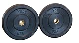 York 15kg Olympic Solid Rubber Discs (Pair)