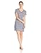Nautica Sleepwear Women's Knit Jersey Striped V-Neck Sleepshirt