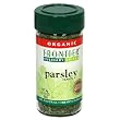 Frontier Organic Parsley Flakes, 0.24-Ounce Container (Pack of 6)