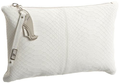 White Reptile Designer Giuseppe-Zanotti Clutch Handbags