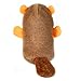 ZippyPaws - Squeakie Buddie No Stuffing Plush Dog Toy - Beaver