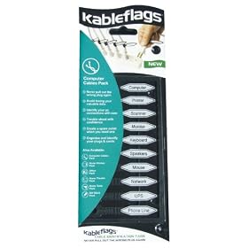Kableflags KFA025 Cable Identification Tags (Computer Cables Pack)