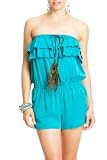 2b Terra Ruffle Romper - ISLAND TEAL (XS)