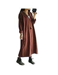 V-neck Linen Long Sleeves Tunic 