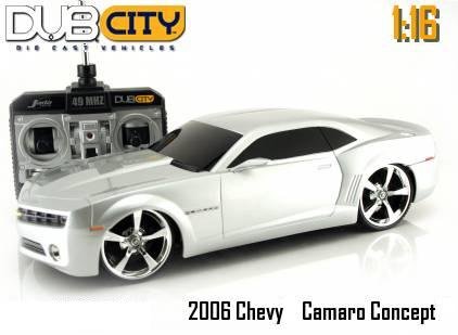 Buy Jada Dub City Radio Remote Control 1:16 Scale Silver 2006 Chevy Camaro Concept RC Car
