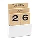 Wooden Perpetual Shuffle Calendar