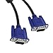 uxcell 2.5 Meter Length 15 Pins Black Male to Male VGA Monitor Extension Cable