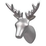Wandhaken Garderobenhaken 'Dear Deer' Hirschkopf silbervon "the ZOO"