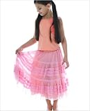 : Baby Lulu Cotton Candy Pink Mesh Skirt