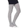 Child's Black and White Striped Costume Tights
