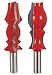 Freud 98-514 2 Piece Crown Molding Bit Set - 99-418 and 99-417 1/2 inch shank Freud 98-514 2 Piece Crown Molding Bit Set - 99-418 and 99-417 1/2 inch shank