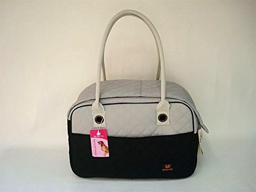 Dodopet 2 Size Pet Carrier Soft Sided Cat Dog Comfort Travel Tote Bag Hand bag Airline Approved-L#(Black)