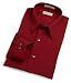 Van Heusen Men's Long Sleeve Wrinkle Free Poplin Solid Shirt, Cardinal, 16.5 - 32/33