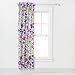 Bacati - Botanical Sanctuary Multicolor Purple Floral Curtain Panel