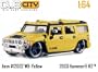 Jada Dub City Yellow 2003 Hummer H2 1:64 Scale Die Cast Truck