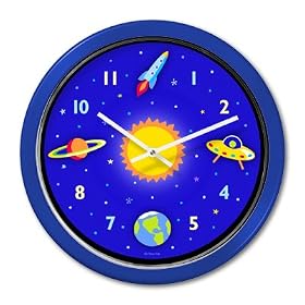 Olive Kids Out of This World Blue Clock