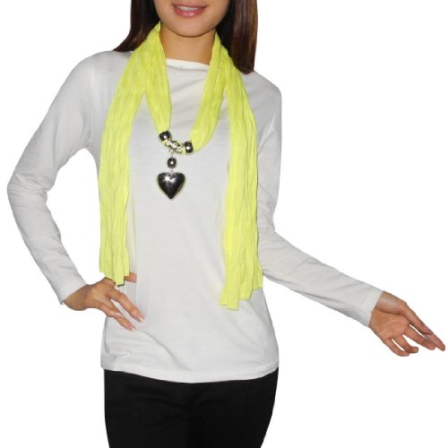 Femmes Comfortable & SuperSoft Neck Scarf With Dangle Charms (Size: one size ) Picture