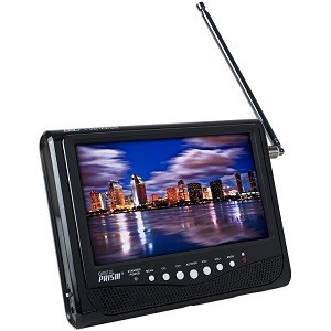 Digital Prism Refurbished 7 Black Portable Digital LCD TV with Car Charger - ATSC710 / ATSC-710
