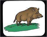 Mouse Pad with animal, pig, tusk, boar, mammal