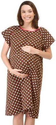 Zoe Gownie S/M - Designer Hospital Delivery Gown By Baby Be Mine Maternity