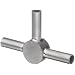 STC-09/3 Stainless Steel Hypodermic Tube Fitting, Tee, 9 Gauge