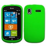 Green Silicone Skin / Case / Cover for Samsung Focus / SGH-I917