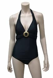 Women's Halter One-Piece With Soft Padding Swimsuit by Eliana