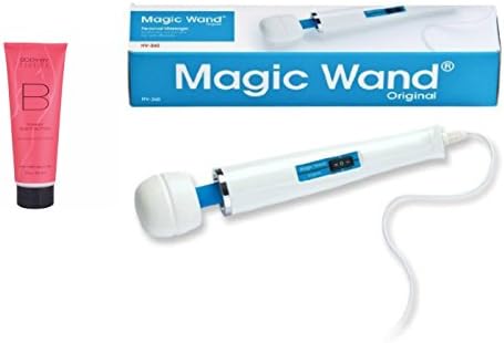 The Original Magic Wand AKA Hitachi Magic Wand + FREE BONUS 8oz body lotion. Relax sore muscles, intense orgasm - great gift idea by Pleasure Island (TM)