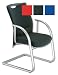 Adroit Rossillion Visitors Armchair Back H500mm W490xd510xh460mm Black