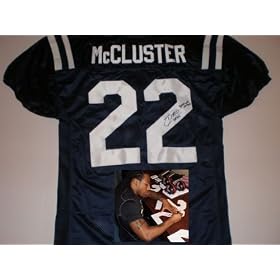 Buy Dexter Mccluster Signed Ole Miss Blue Jersey