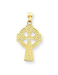 14k Celtic Cross Pendant