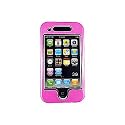 Skque Hot Pink Crystal Aluminum Case for Apple iPhone 3G Series