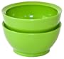 Calibowl Santa Cruz Stack Plastic Serving Bowls, Green, Set of 2